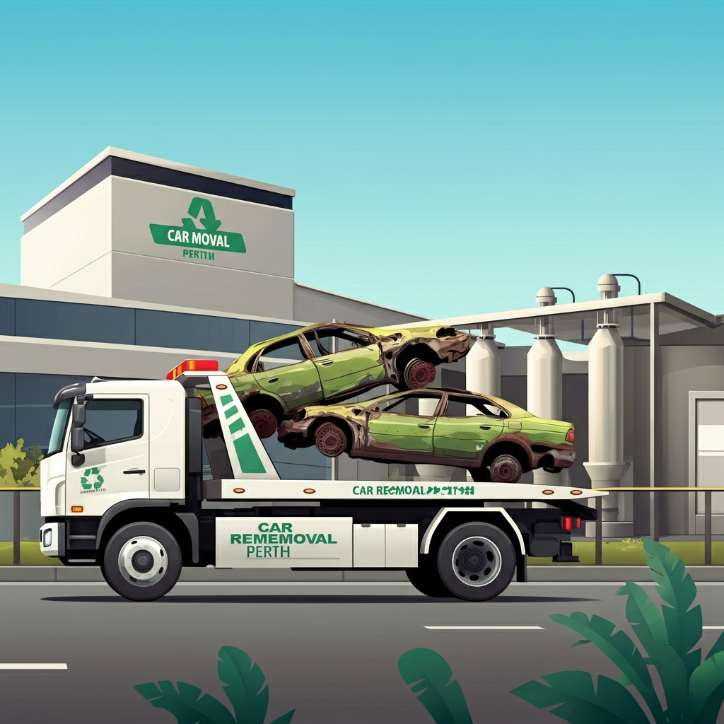 Junk car disposal illustration
